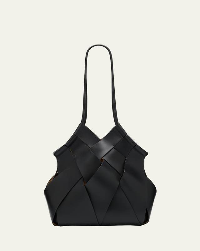 Charlotte Woven Leather Tote Bag